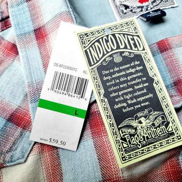 NWT DESERT SON Tifton by Dierks Bentley Flag &‎ Anthem Vintage Snap Size S - Picture 15 of 16